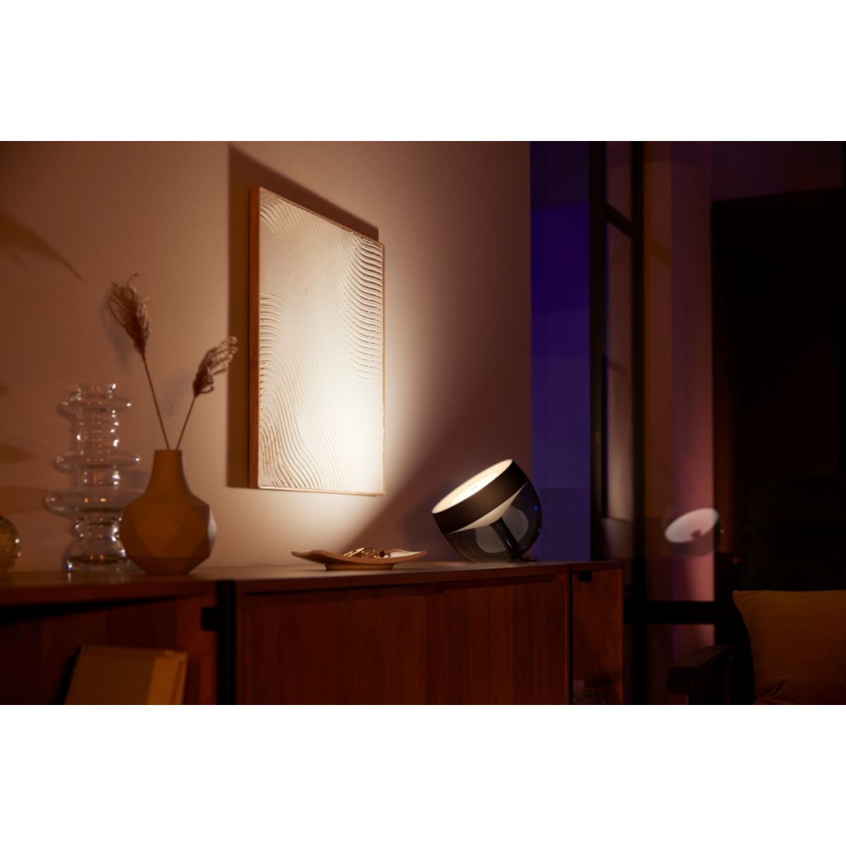 Lampe connectée PHILIPS HUE W&C Iris Noir - 8