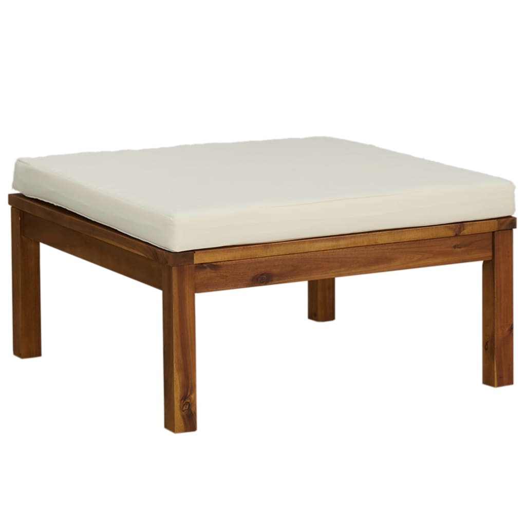 Salon bas de jardin en Bois Beige 7 personnes - 6
