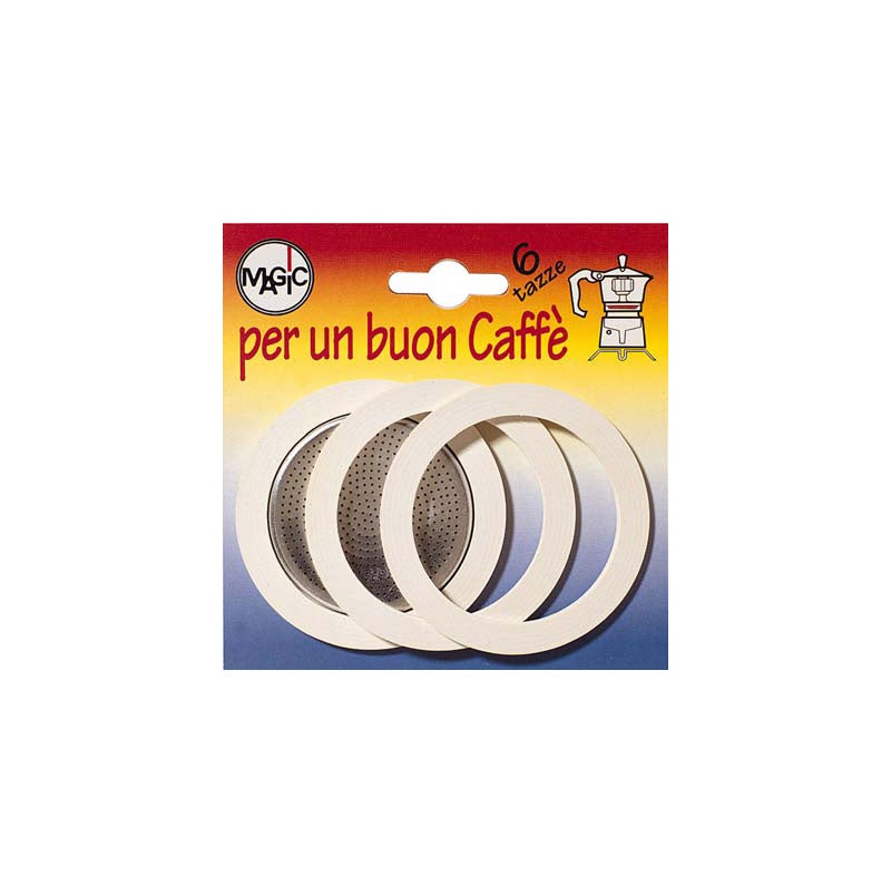 SET 6 PEZZI Guarnizione Per Caffettiera Inox Express Tz 6/8 Tracanzan