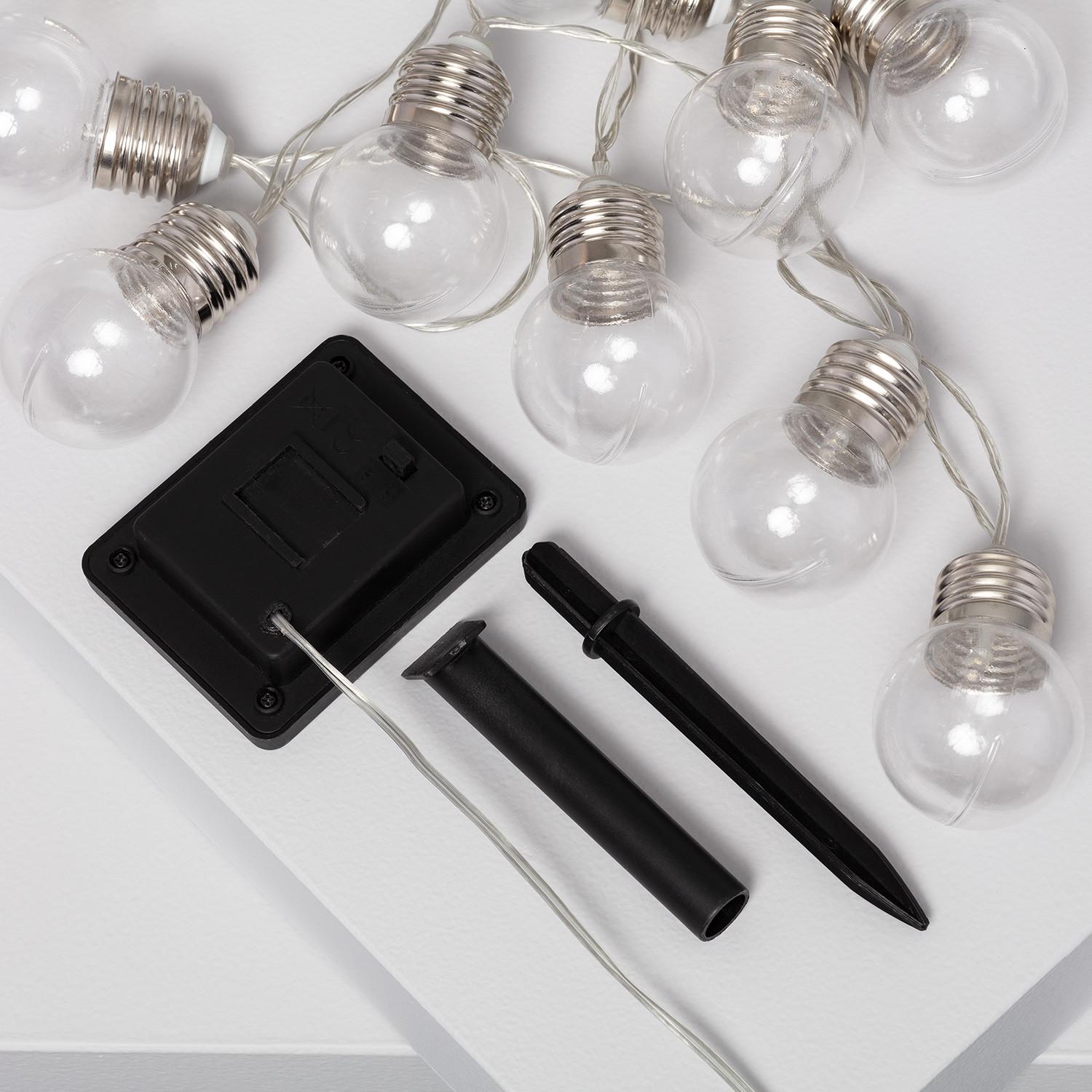 Grinalda de Lâmpadas LED Solar Galilei 2m 3000K Branco quente | Ideal para o Natal - 7