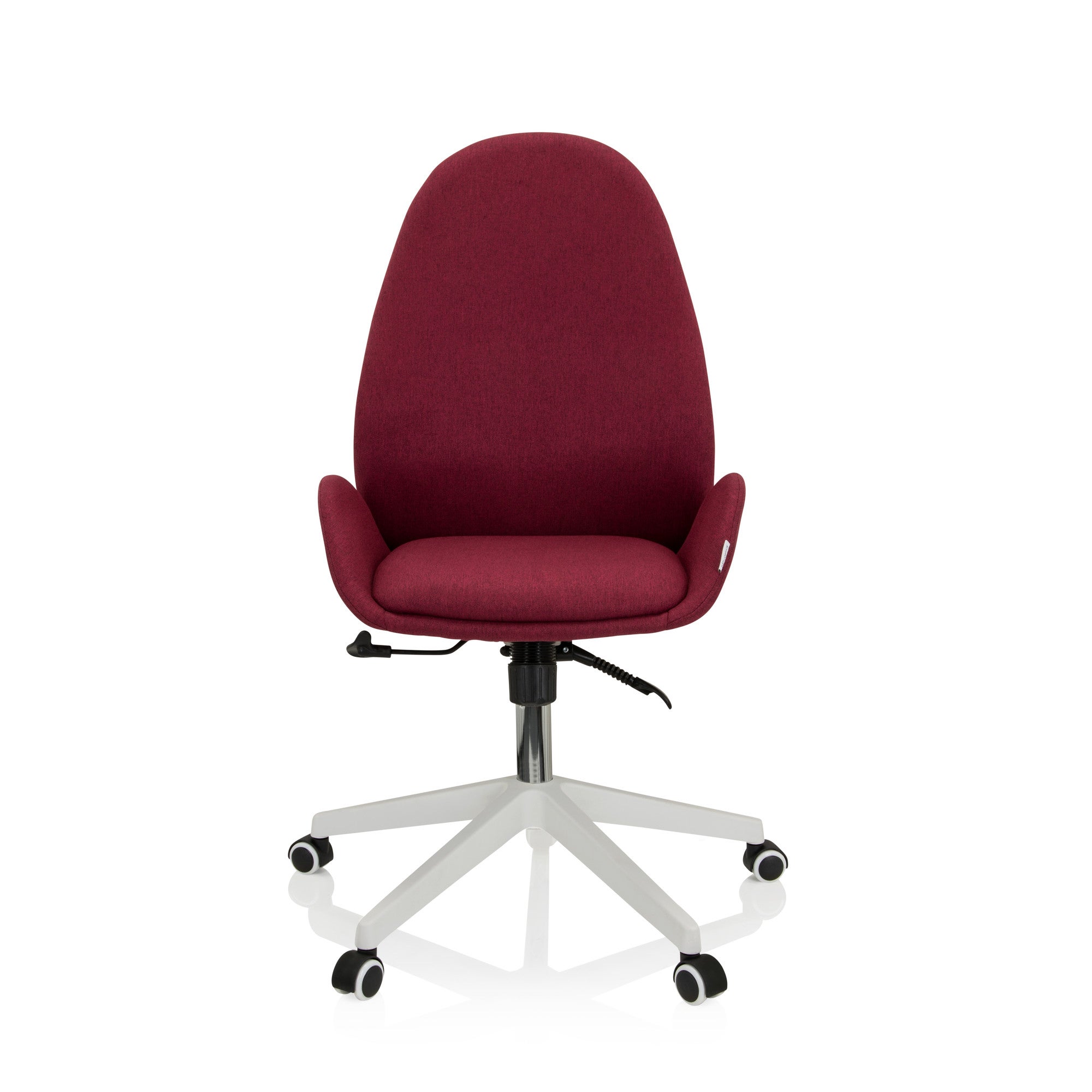 Sedia da ufficio / sedia girevole AVEA I tessuto bordeaux hjh OFFICE ...