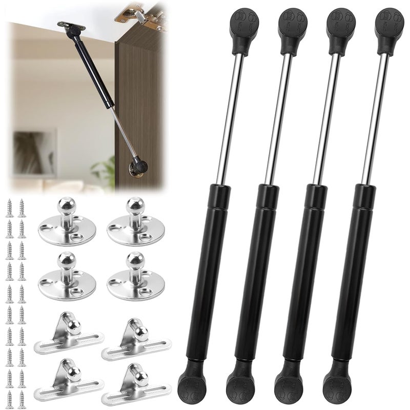 szt. sprężyn gazowych 100N, hydrauliczne sprężyny meblowe, odpowiednie do barów kuchennych, skrzynek ciśnieniowych (czarne)