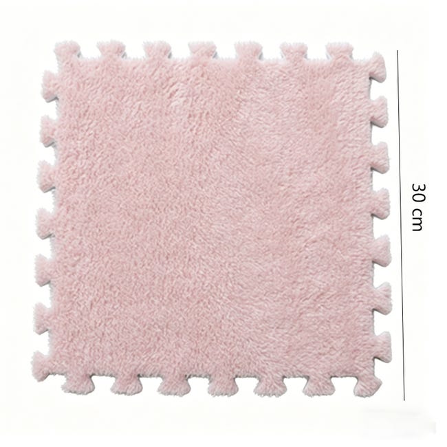 Lot de 9 tapis de sol en mousse pelucheuse emboîtables avec bordure, carreaux de sol en mousse douce et moelleuse, tapis de jeu carrés pour salon et chambre à coucher (taille Lot de 9 tapis de sol en mousse pelucheuse emboîtables avec bordure, carreaux de sol en mousse douce et moelleuse, tapis de jeu carrés pour salon et chambre à coucher (taille