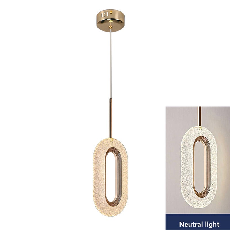 Nowoczesna minimalistyczna lampa wisząca, lampa nastrojowa do salonu, sypialni, mała lampa sufitowa, oświetlenie dekoracyjne, światło neutralne 4500 K
