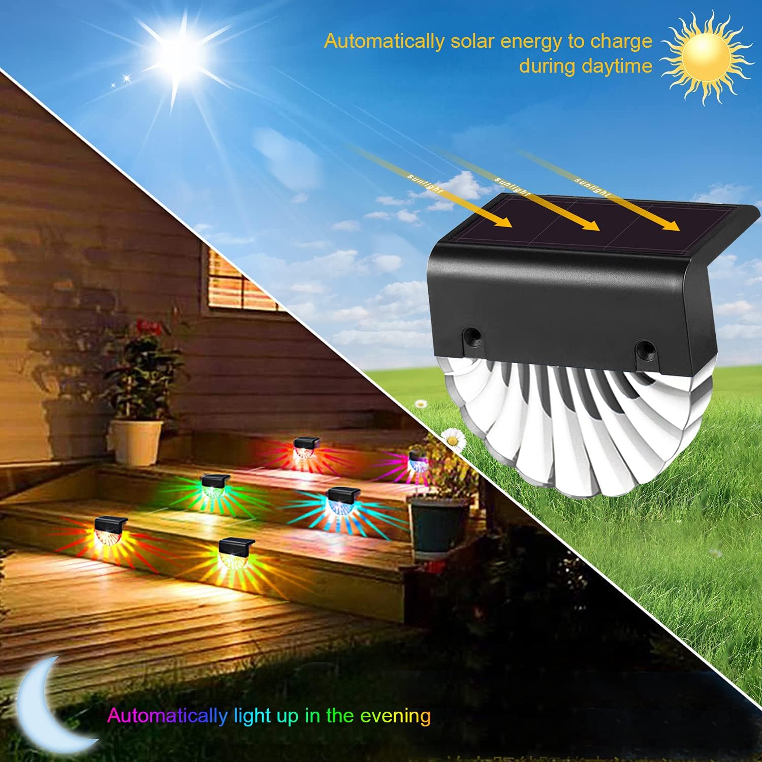 Confezione da 4 luci solari da giardino, luci decorative da giardino, luci da palo [luce bianca] | Leroy Merlin