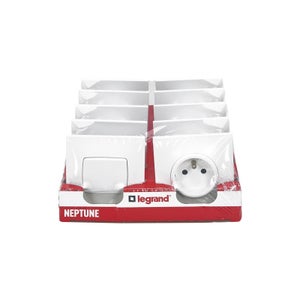 Lot De 2 Boutons Poussoir Legrand Neptune 2 – Référence 80505 – Neuf, Excellent état