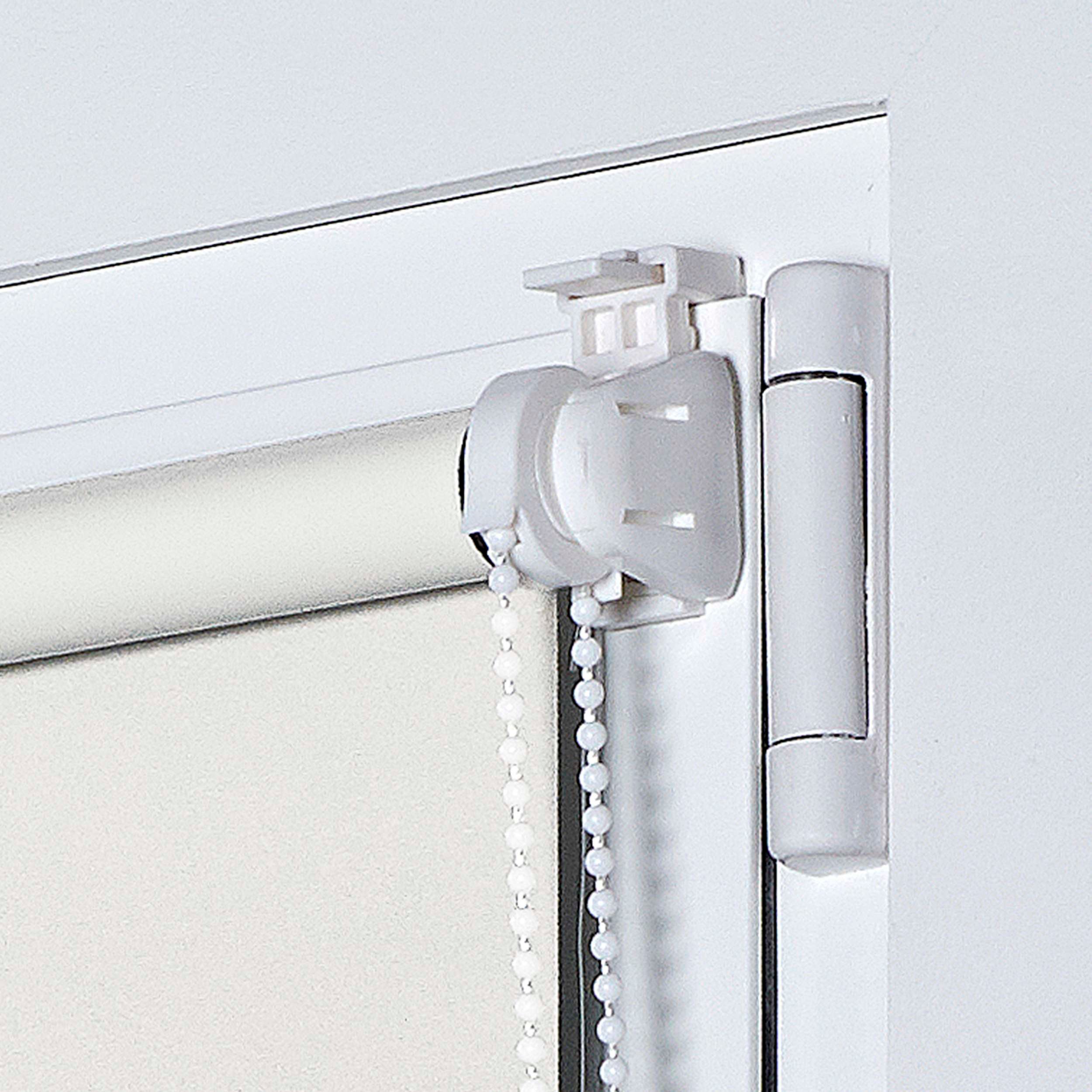 EasyFix Opaque Roller Blind, Persiana de rolo para instalação sem furos Ecru, 75 x 180 cm - 3