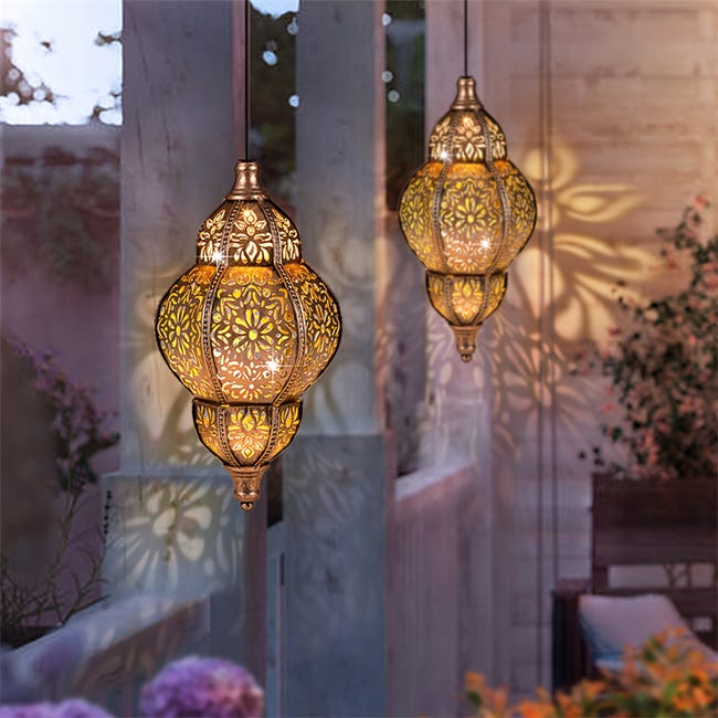 twinkya Luci solari da appendere, lanterna solare decorativa twinkya Luci solari da appendere, lanterna solare decorativa