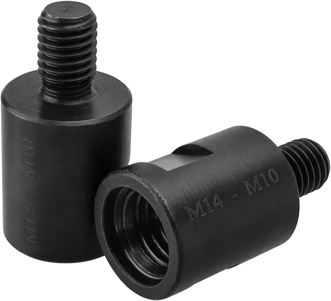 2 SZT. Adapter M10 Gwint Męski na M14 Żeński do Szlifierki Kątowej Polerki Wiertła Koronowego Konwerter Trzpienia Przedłużającego M14 na M10