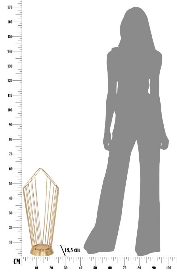 Porte-parapluie Glam Stick cm 25,5x18,5x60 Unique / Or - 8
