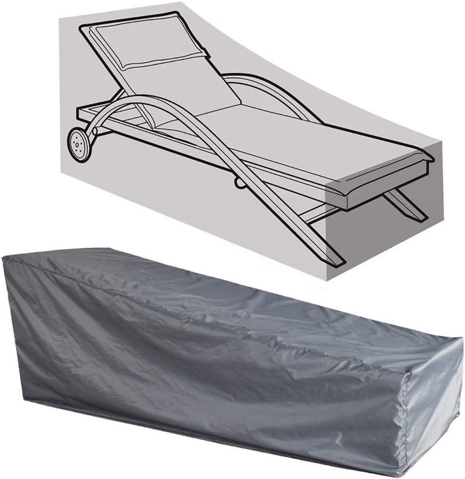 Wodoodporny pokrowiec na leżak ogrodowy, 208 x 76 x 41/79 cm