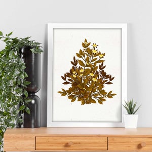 Nacnic Posters di Fiori Rossi. Manifesti Naturalistiche e Botaniche a
