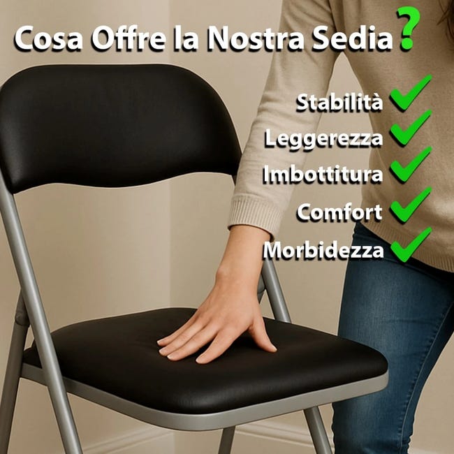 Sedie Imbottite Sedie Pieghevoli Per Ufficio Sedie Pieghevoli Set