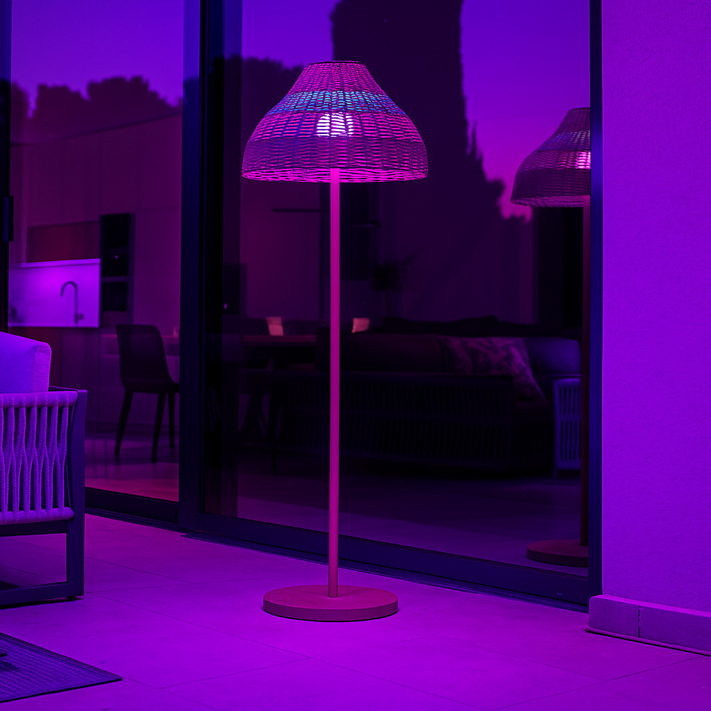 Lampe LED LUMISKY Lampadaire sans fil pied metal LED blanc - 7