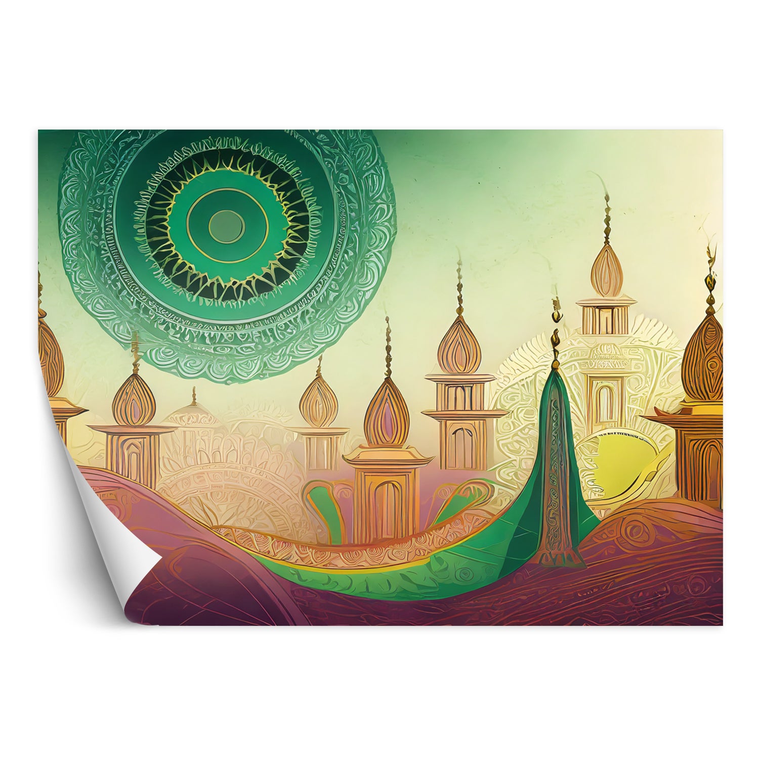 Fototapeta, Mandala miasto islamskie 200x140