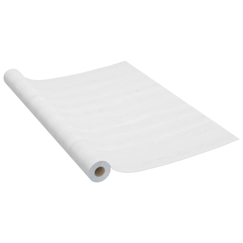 Lámina Autoadhesiva De Madera Laminada Extra Fuerte De Color Blanco Para Muebles, Lámina Decorativa Para Puerta, Cocina, Armario, Mesa, 90 Cm X 210 Cm