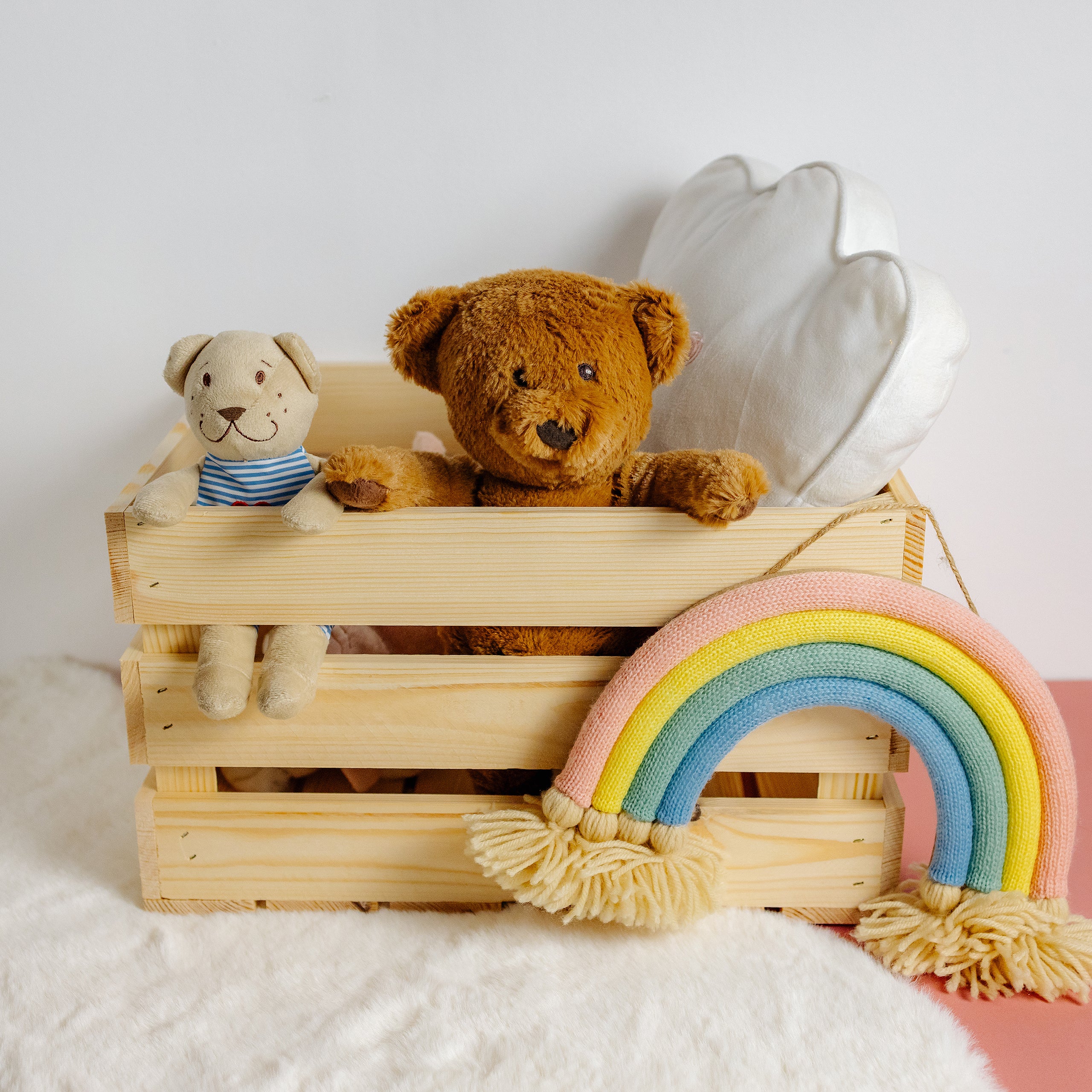 Creative Deco Caisse en Bois Naturel 40 x 30 x 23 cm | Caisse Rangement Bois | Caisse en Bois Vintage | Caisse en Bois Rangement | Boite Decoration - 2