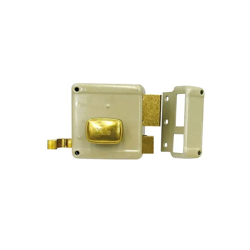 Serratura Yale Ferroglietto Per Porte Legno - Entrata 60mm | Con Cilindro E 3 Chiavi - Foto 5