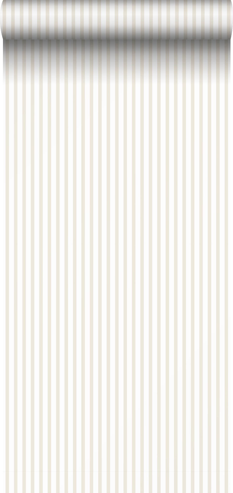 Tapeta paski beżowymIbiałym - 53 cm x 10 m - SANDERS &amp; SANDERS