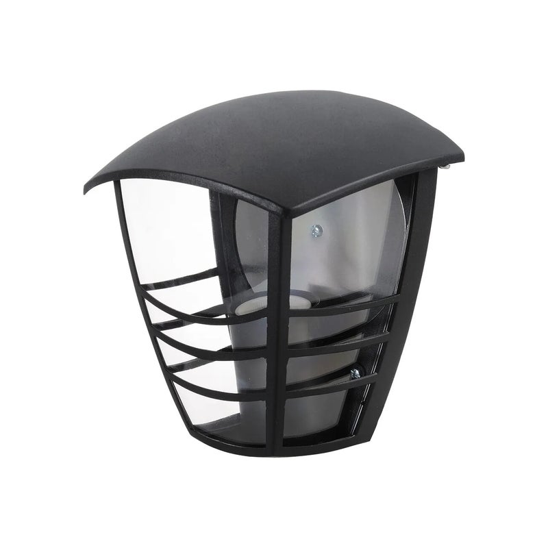 Kinkiet zewnętrzny Marseille czarno-przezroczysty 1xE27x60W wym:19,6x17,9x12,9cm IP44 Rabalux