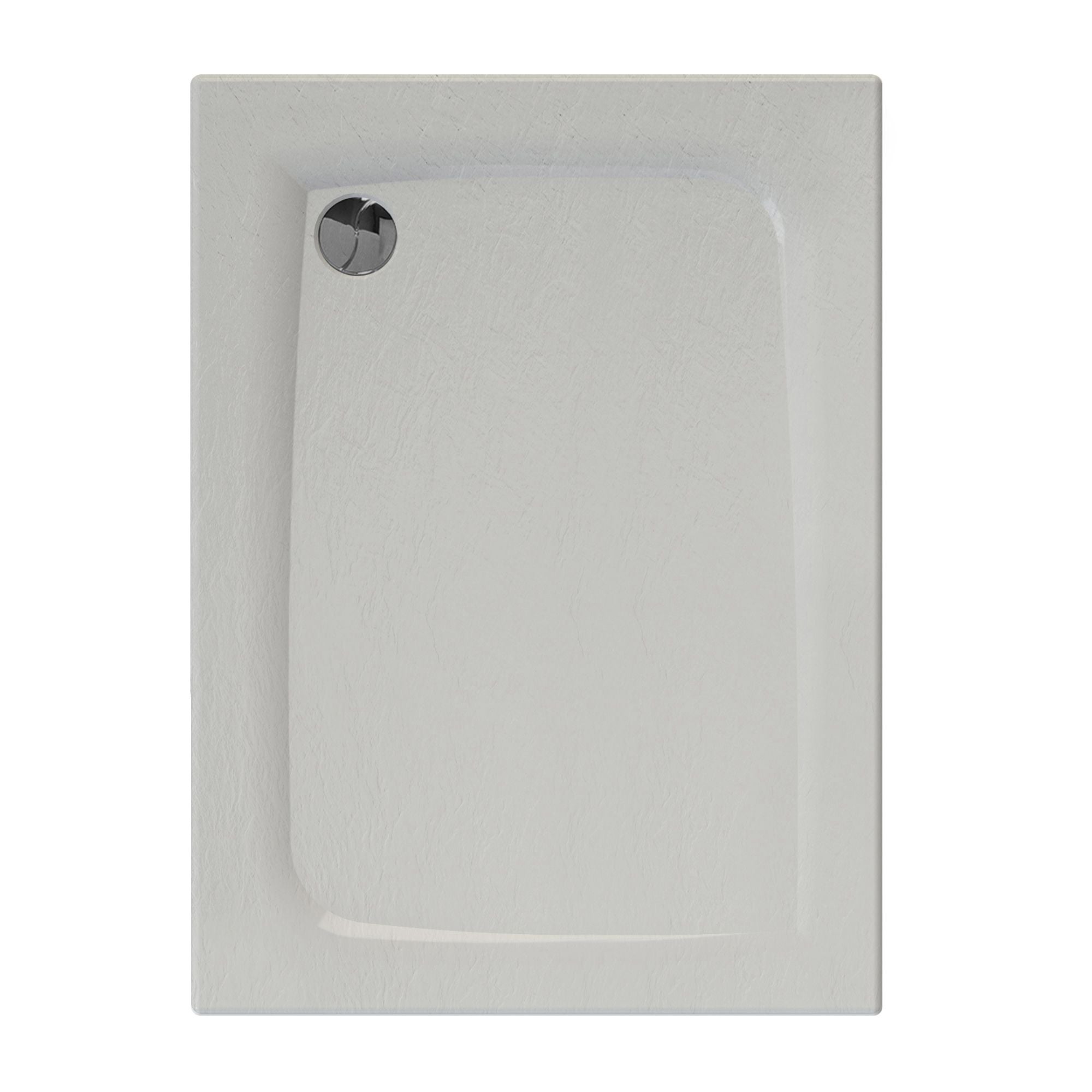 Receveur De Douche Antidérapant Surélevé Podium 1700x700 Mm - ABS Blanc, Rectangle, Garantie 25 Ans, Neuf