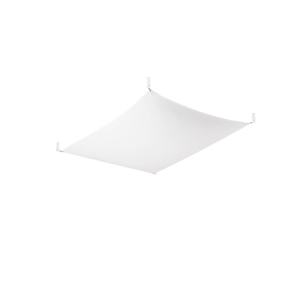 Plafon Luna kwadratowy biały 2xG13x9W wym: 15 x 80 cm IP20 tkanina Sollux Lighting