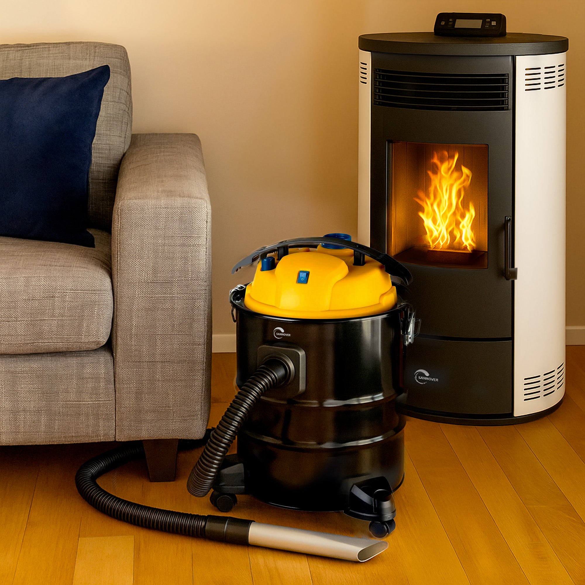 Aspirateur à Cendres Professionnel 1200W Sannover - 3