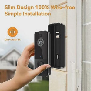 Timbre Videoportero WiFi 1080P - Resistente Al Agua IP65, Visión Nocturna, Comunicación Bidireccional, App Móvil