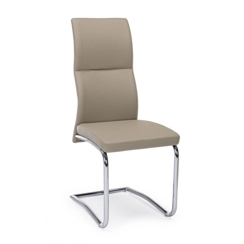 Chaise en éco-cuir Tortora THELMA 44x58x h104 cm