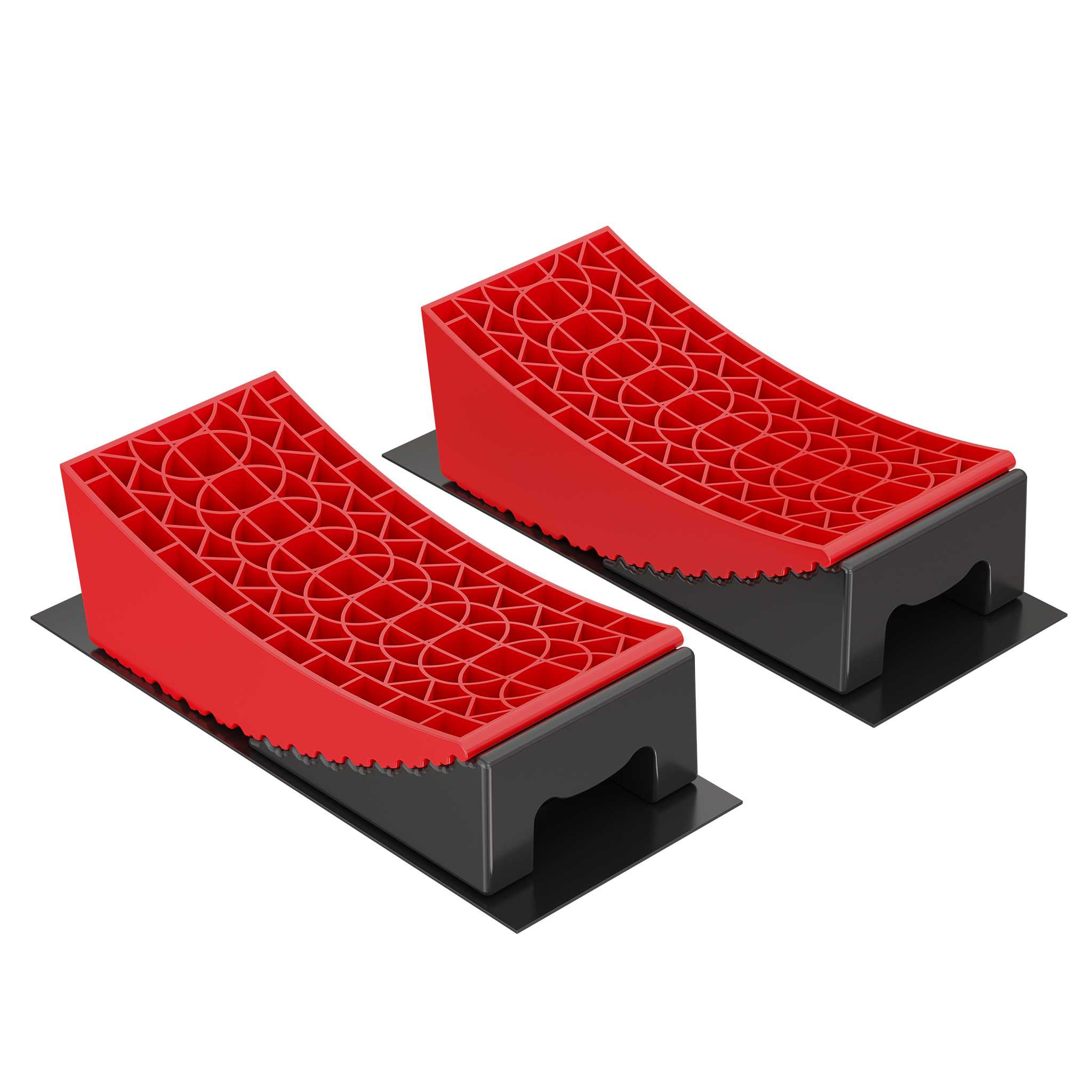 Cale roue caoutchouc PL 200 x 150 x 100 mm  - KS TOOLS - 160.0383