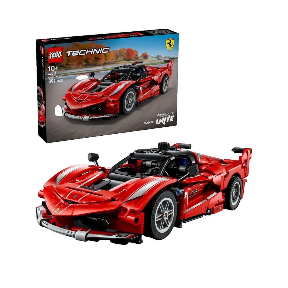Zestaw konstrukcyjny LEGO Technic Ferrari FXX K z silnikiem V12 i drzwiami motylkowymi