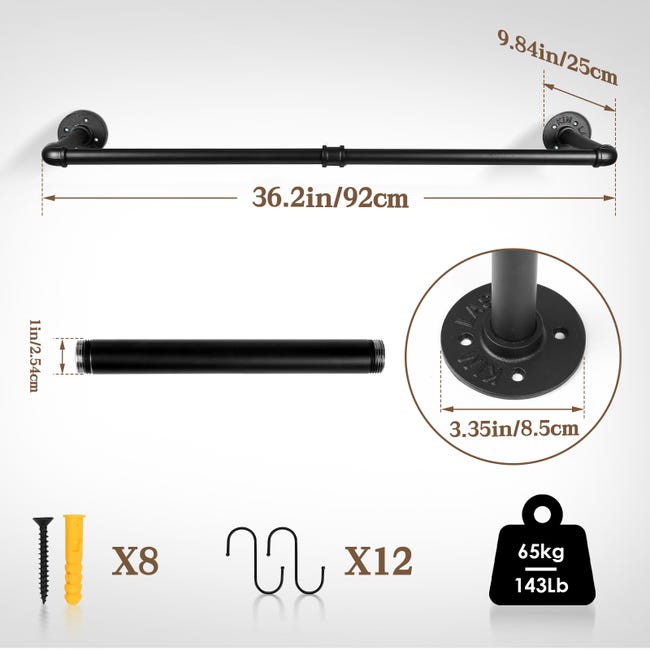 Set appendiabiti da parete 80 x 25 x 96,5 cm, incluso specchio, 2 Set appendiabiti da parete 80 x 25 x 96,5 cm, incluso specchio, 2
