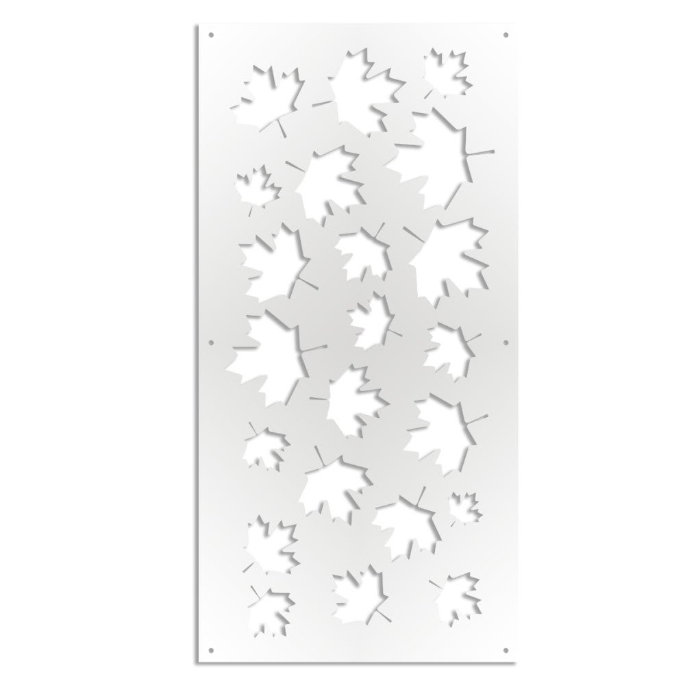 KLON - Panel perforowany z PVC - Osłona przeciwsłoneczna - Rozmiar 47x94 cm - Grubość 1 cm - Kolor BIAŁY