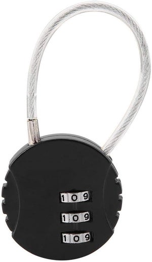 Lucchetto Con Codice Bloccato TOP-VIGOR Lucchetti A Combinazione Con Cavo - 2 Pezzi, 20cm, 3 Cifre, Impermeabili, Per Bagagli E Armadietti Lucchetto Valigia Aereo