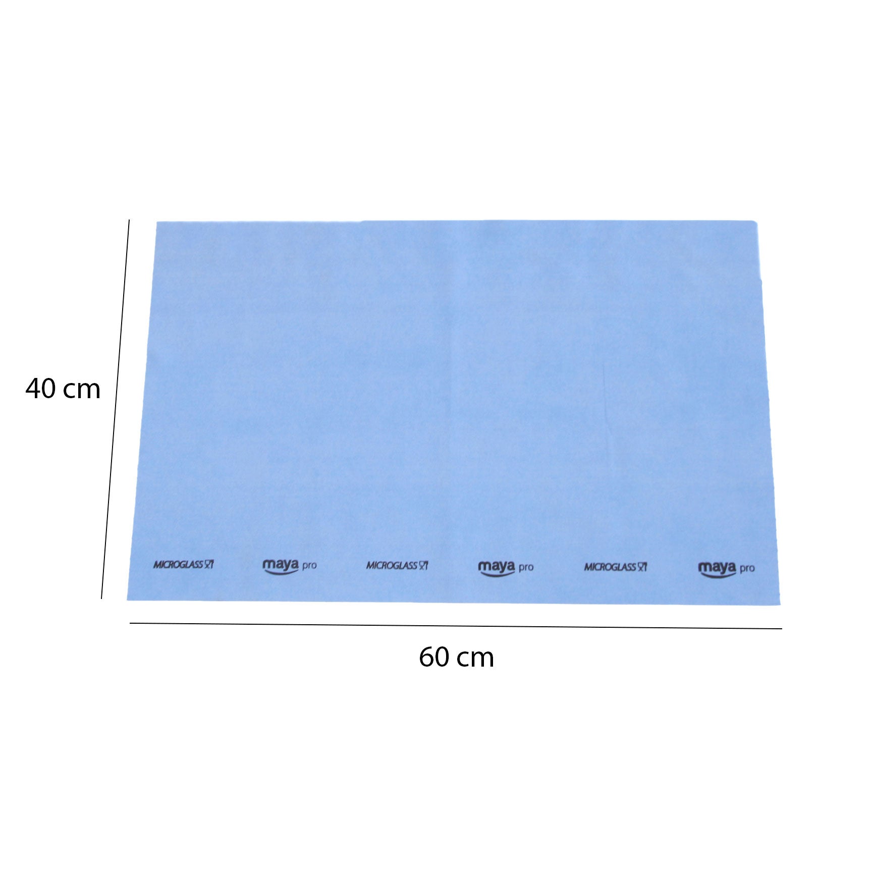 MAYA Bayeta Microglass con Precorte. Para Vajillas y Cristales. No Deja Marcas Muy Absorbente y Secado Rápido. 100% Microfibra. Rollo 6 Uds (Azul) - 2