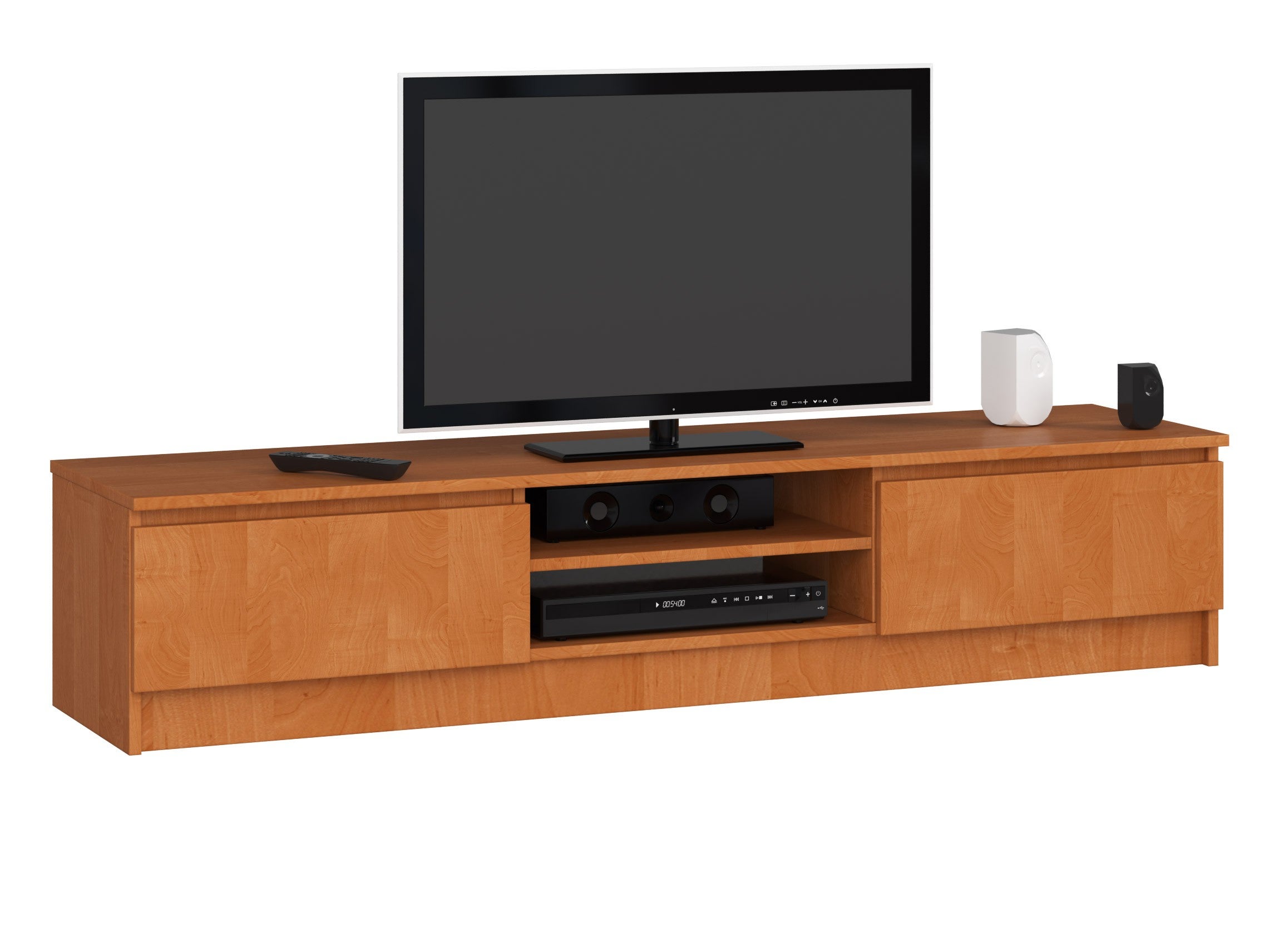 Szafka RTV AKORD Olcha 160 cm 2 drzwi kolor Olcha mat 2 półki 160x40x33 cm