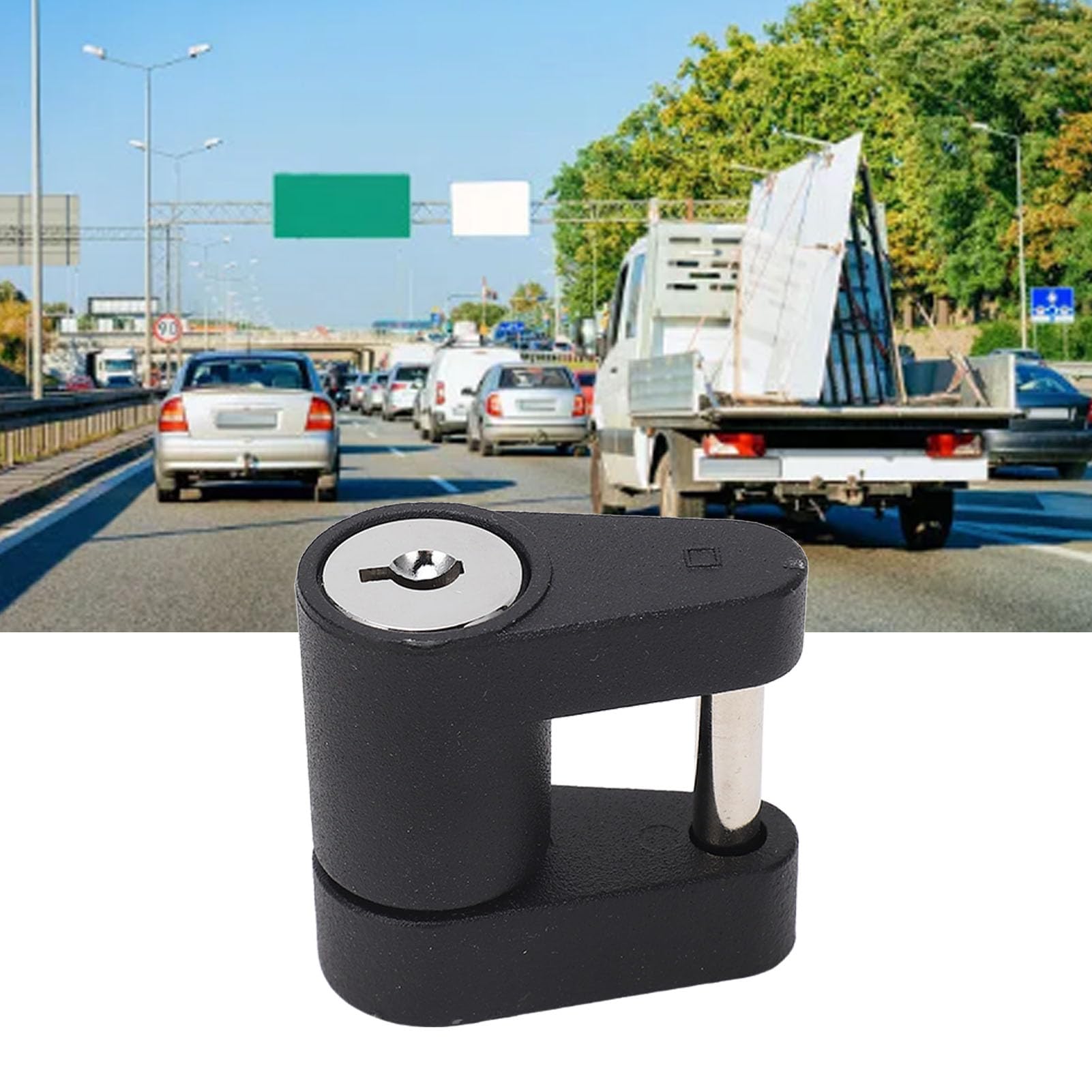 Blocco di aggancio per gancio di traino, antifurto, versatile, per camion RVS, cassetta degli attrezzi (nero) | Leroy Merlin