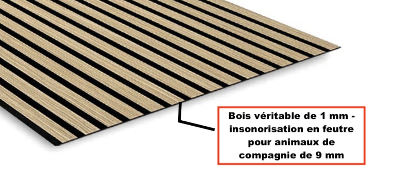 Doghe Pannelli 3D Legno Pannelli Pareti Pannelli Soffitto Decor Isolamento Acustico Feltro 11001a 0,27m² - 3