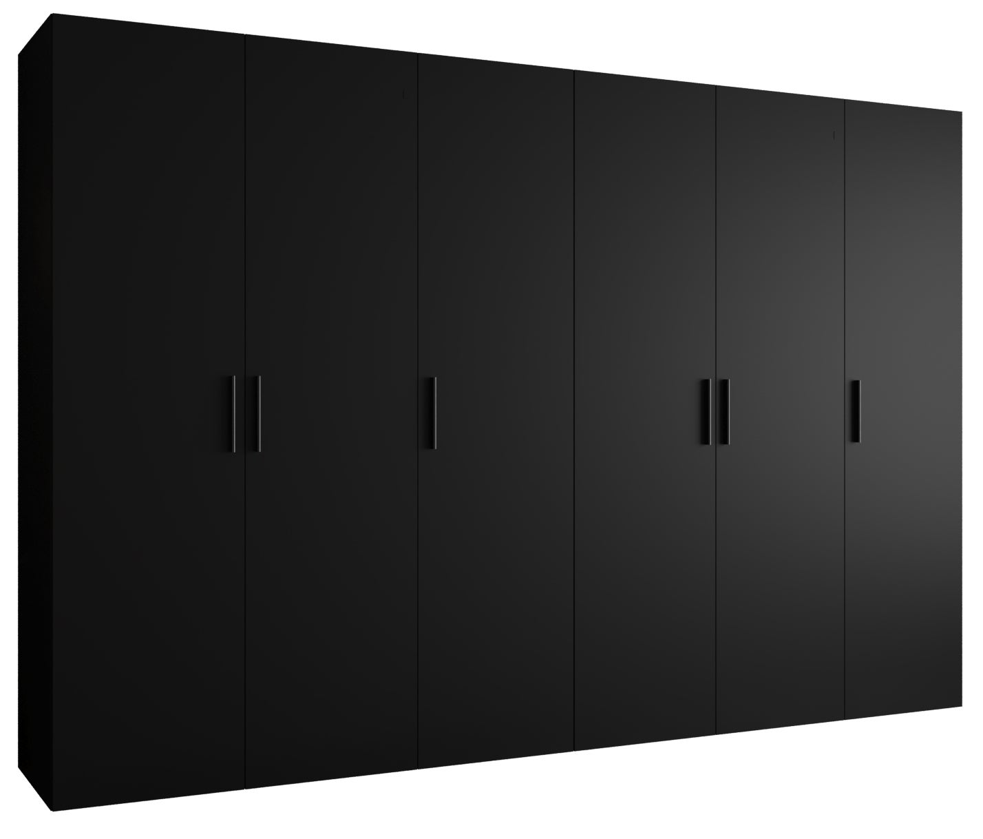 Szafa uchylna otwierana Bari 1 300 x 52 x 202 cm czarny + u. czarny Abiks Meble