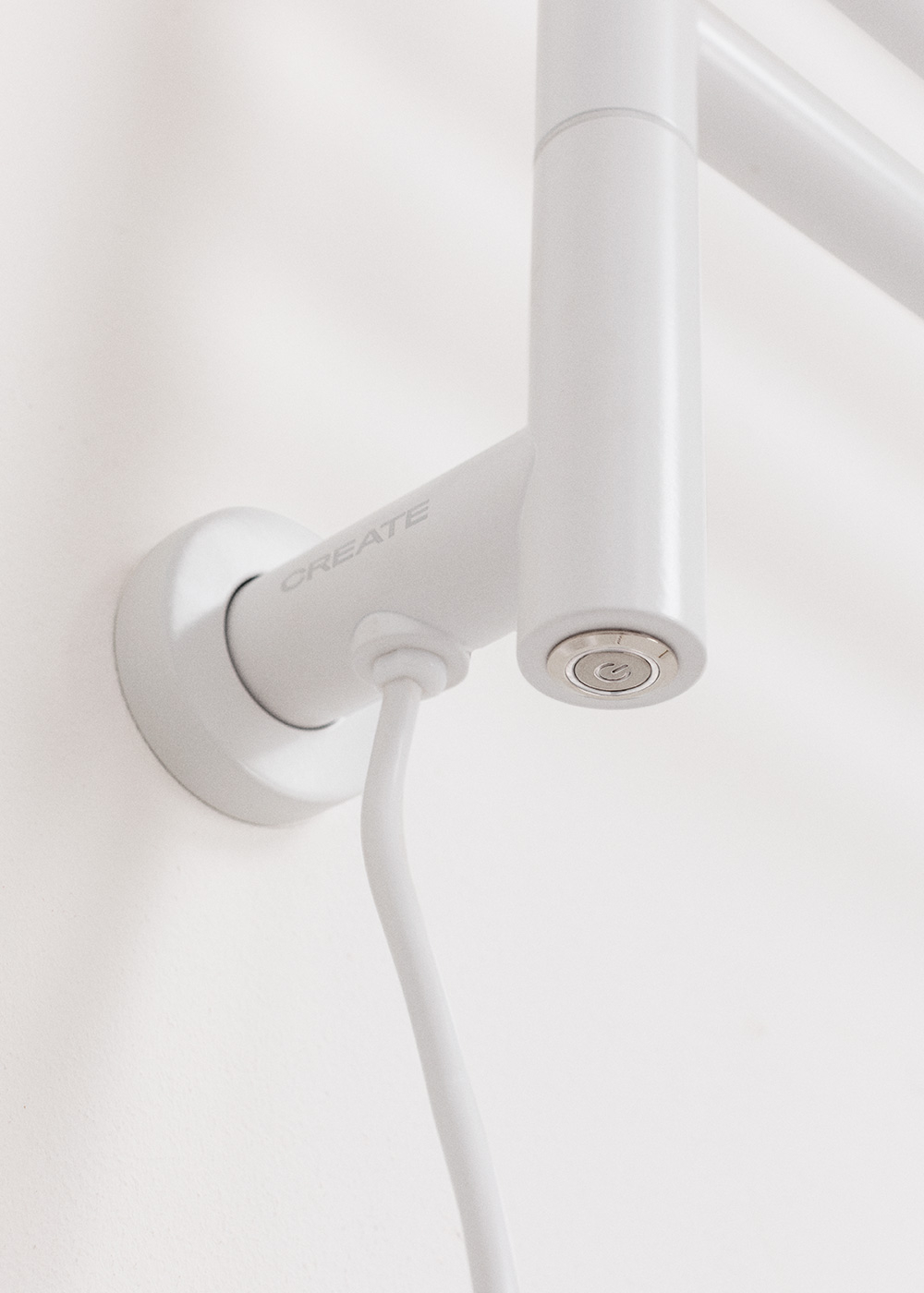 WARM TOWEL MINIMAL - Scaldasalviette elettrico con barre girevoli 180 Bianco - 8