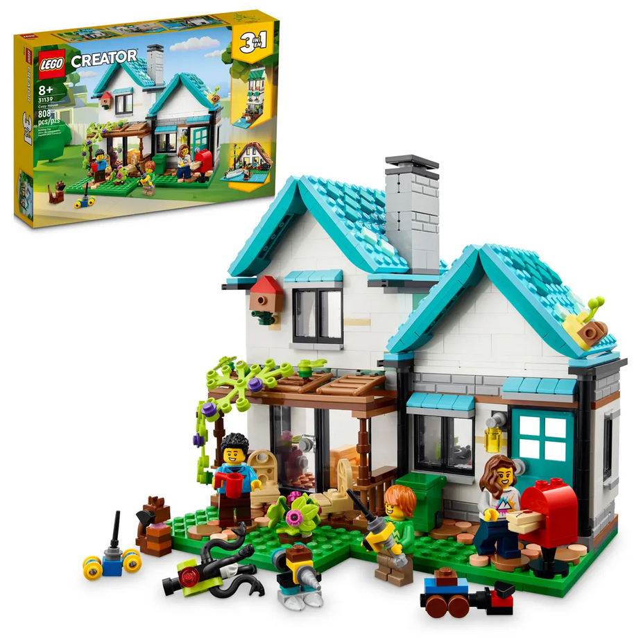 Lego Creator 3in1 Casa accogliente Lego 31139 scene diverse