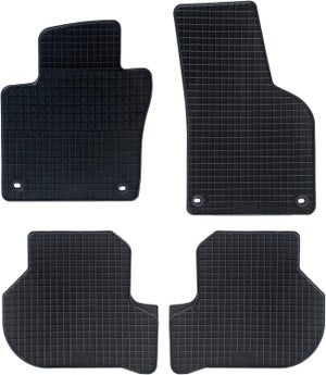 Tappetini Auto In Tessuto Spesso Per Skoda Superb I (2001-2008), Colore Antracite/grigio Scuro, Set Da 4, Fondo Impermeabile