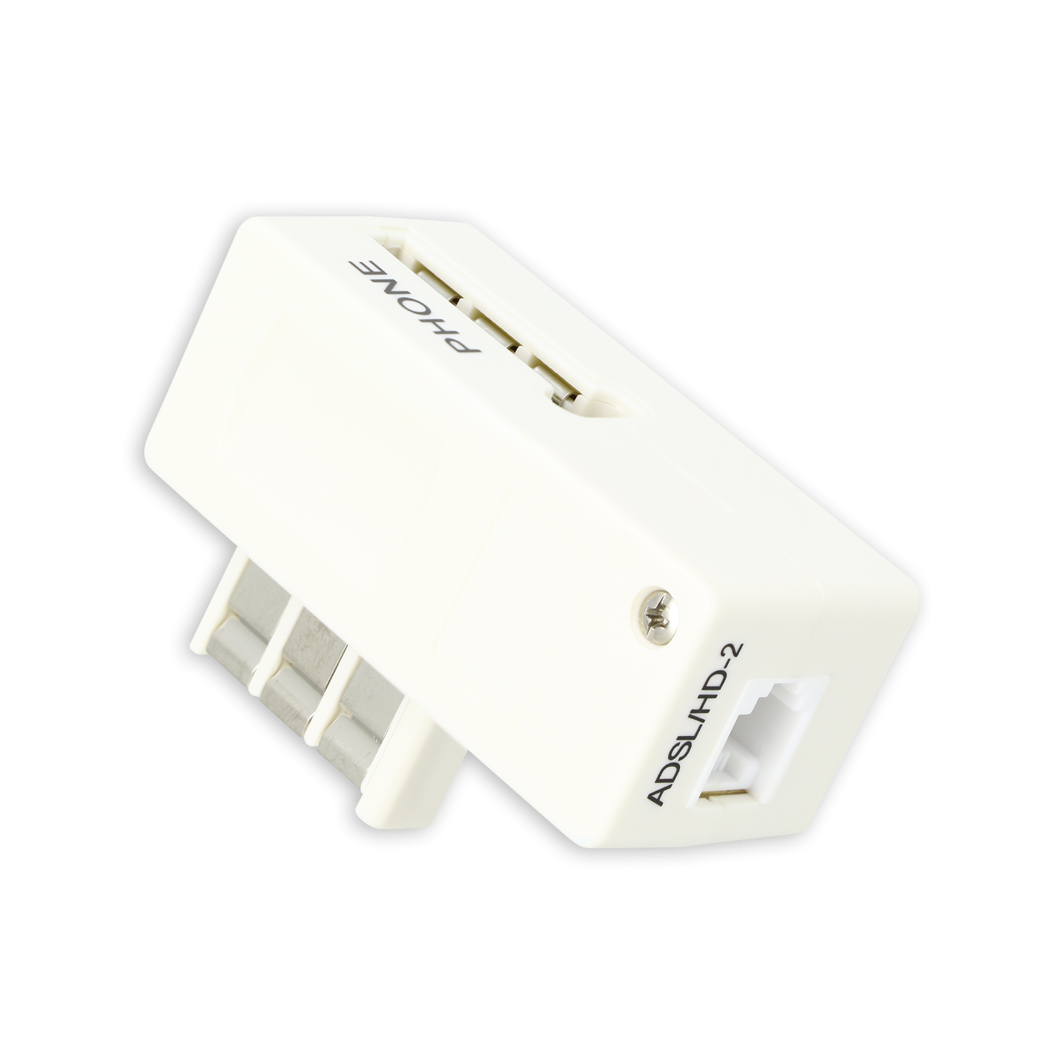 Filtre ADSL prise T Mâle / Femelle + RJ11 Femelle - 2