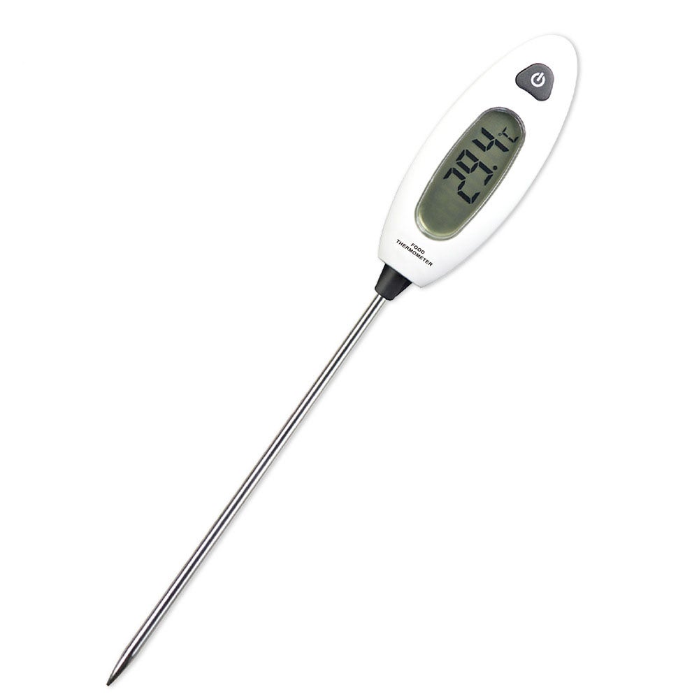 Termometr kuchenny, termometr kuchenny, termometr do mięsa, ultradługa sonda z natychmiastowym odczytem i przyciskiem °C/°F - Grill, barbecue itp.