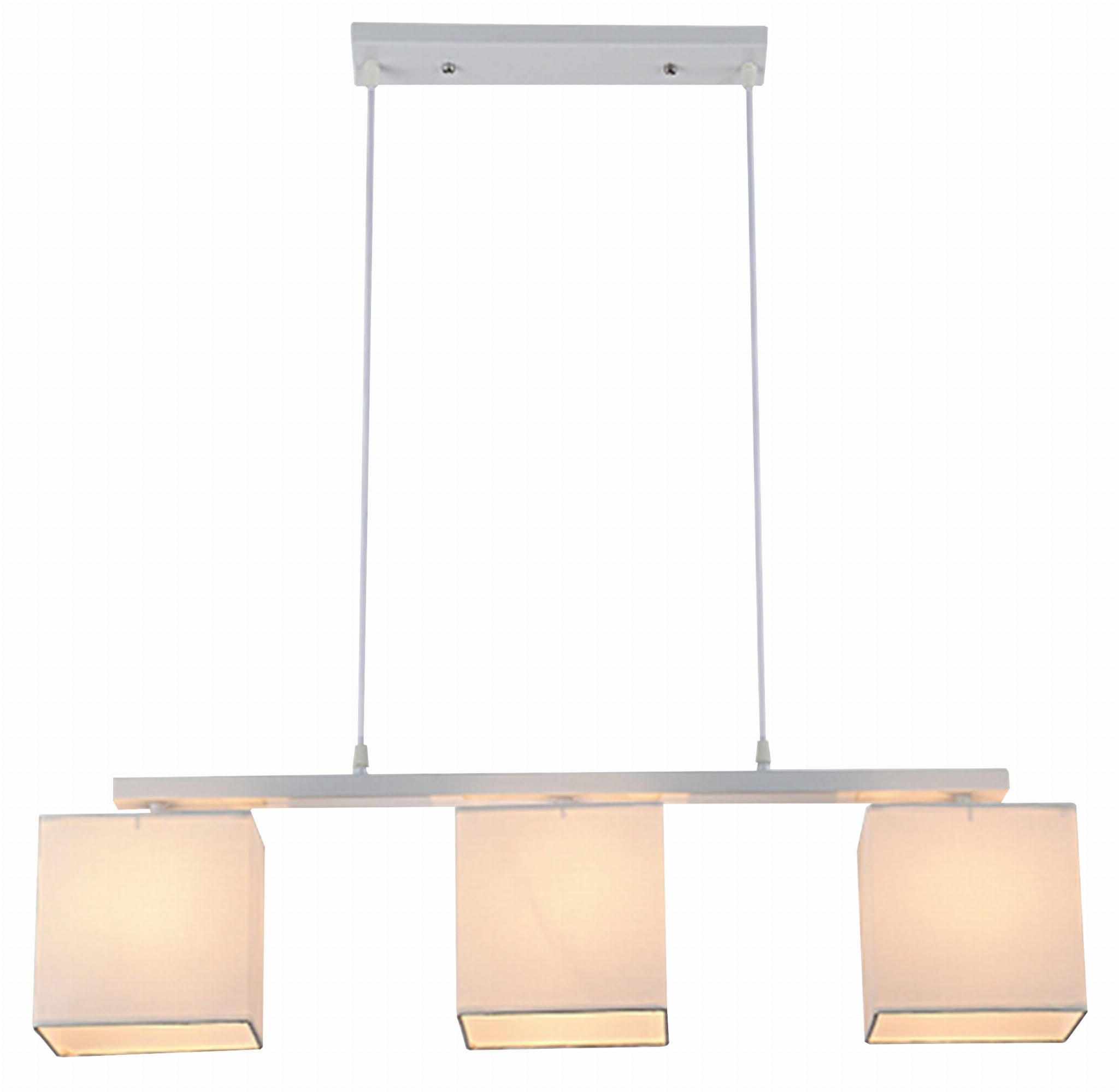Lampa wisząca Boho biało-beżowa 3xE27x40W boho wym: 85 x 85 x 17 cm tkanina Candellux