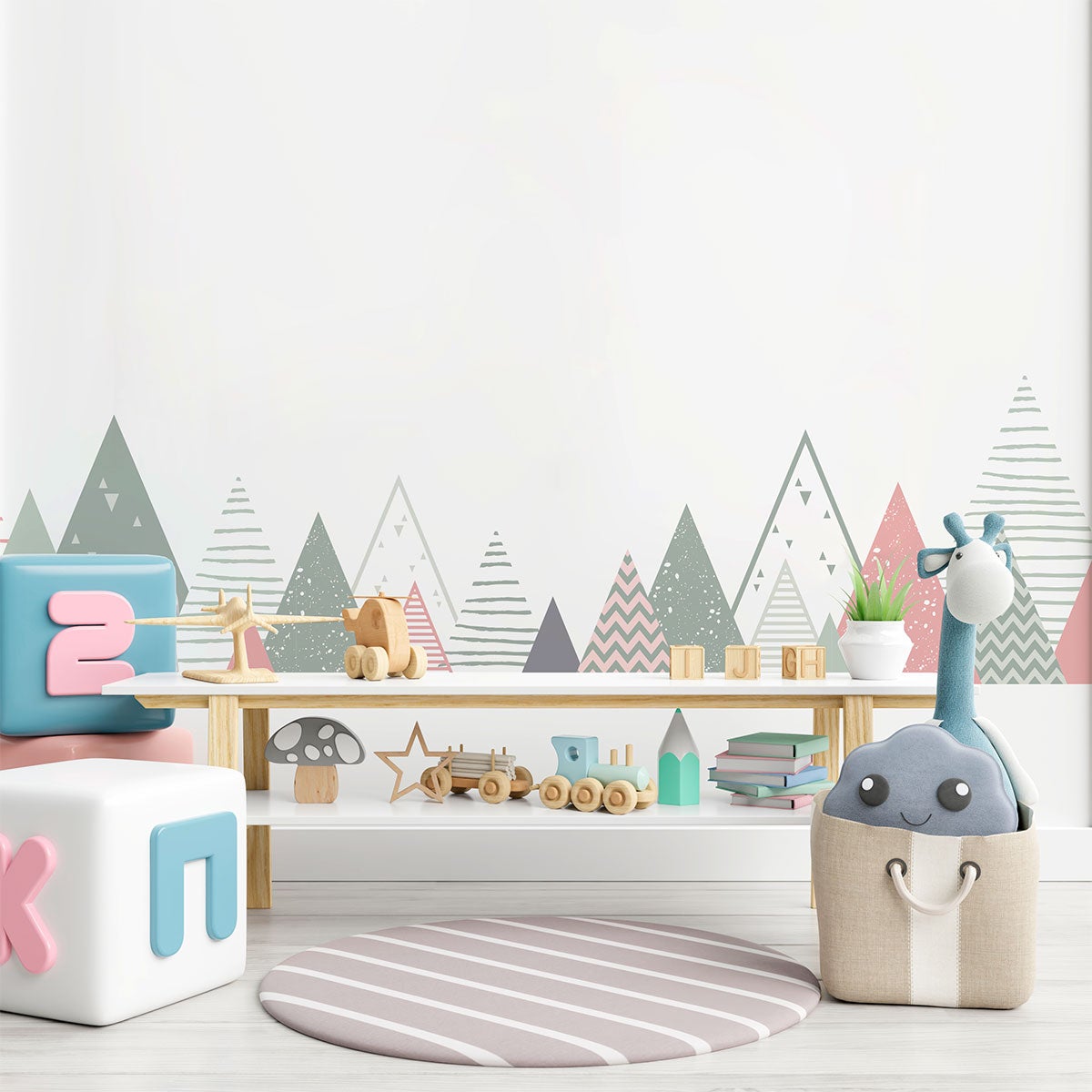 Adesivo bambino di montagna scandinavo maeka - Sticker adesivo - adesivi murali - 90x155cm - 8