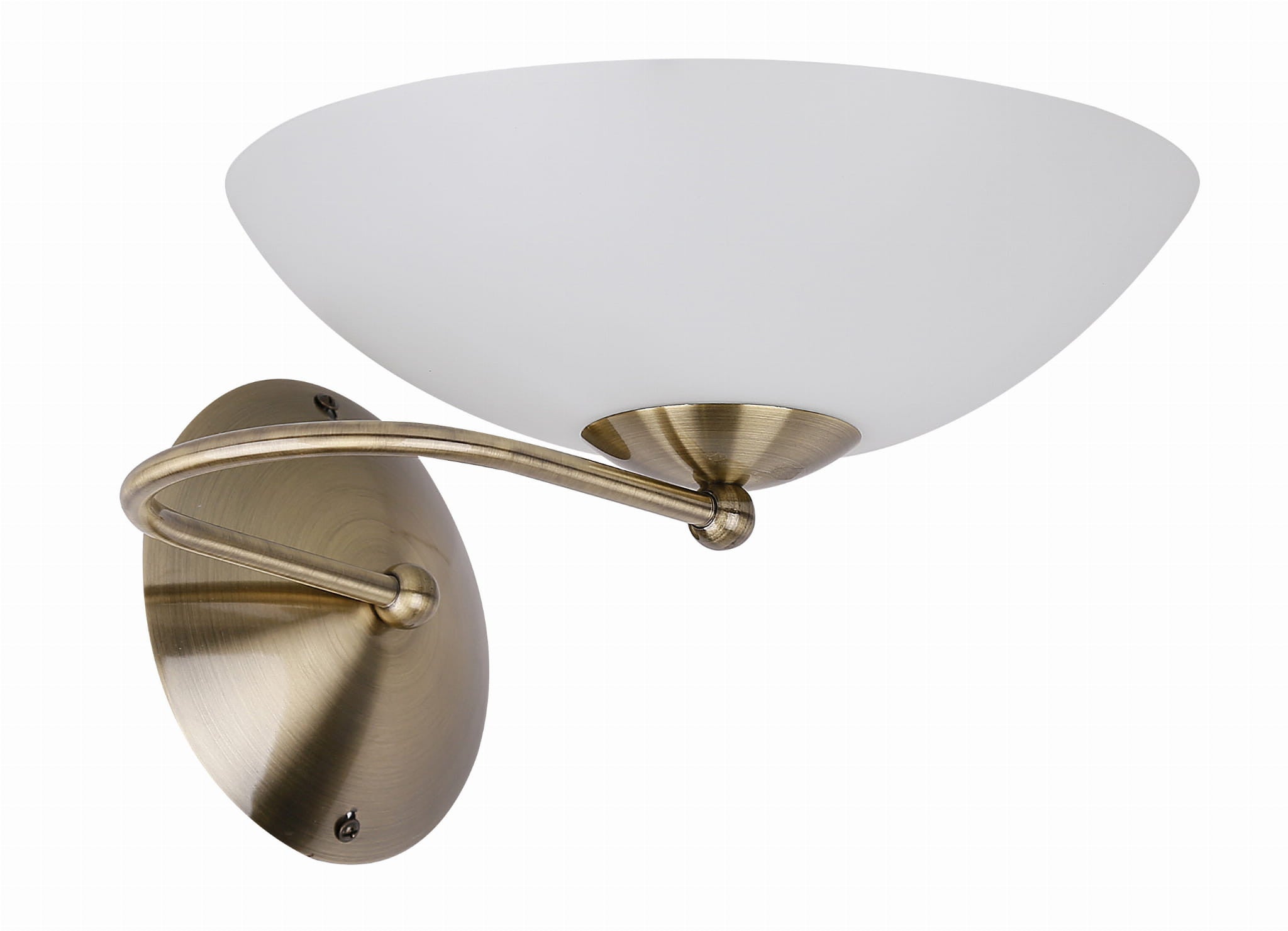 Kinkiet ścienny Lido mosiądz-złoty 1xE27x60W wym: 20 x 33 cm szkło IP20 Candellux