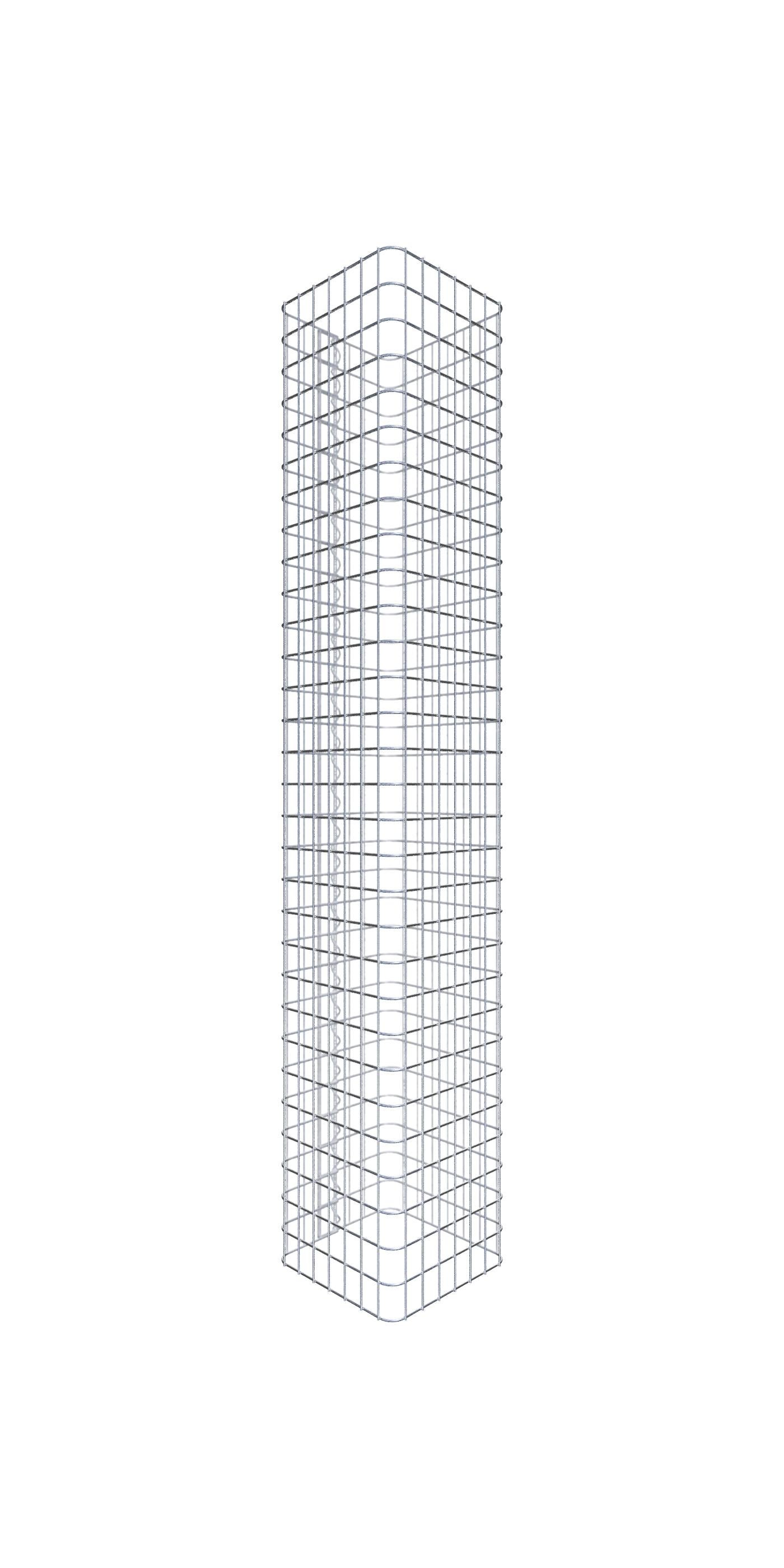 Kolumna gabionowa 37 x 37 cm MW 5 x 5 cm kwadratowa - Wysokość: 1,50 m