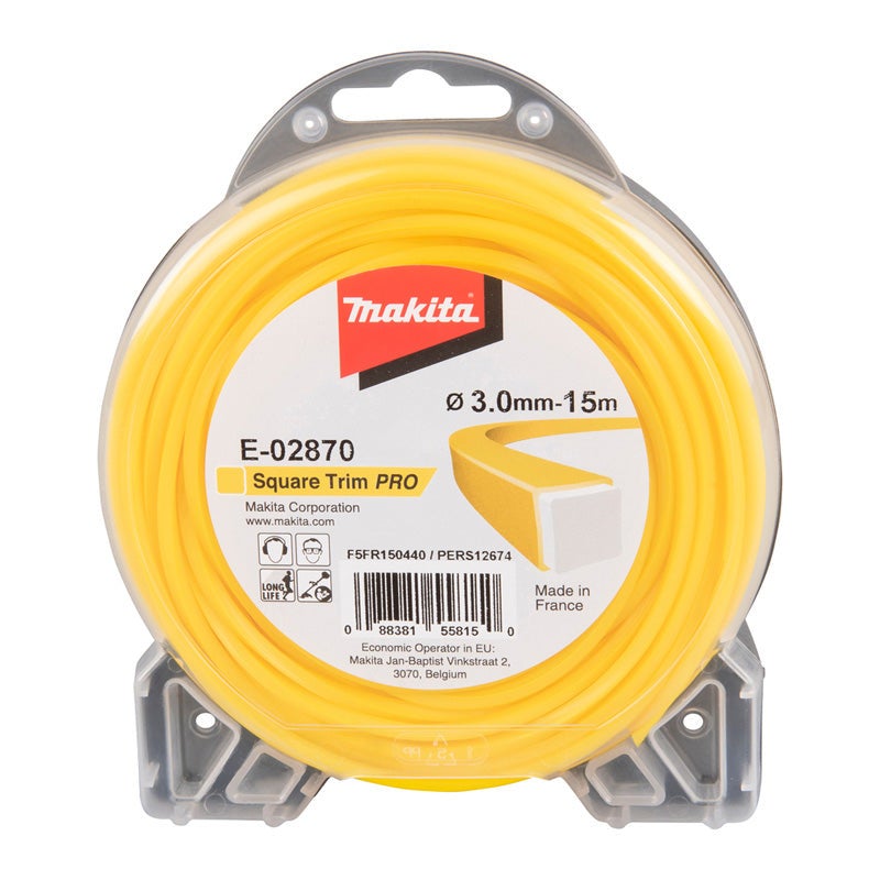 Makita żyłka tnąca 4-kątna 3 mm x 15 m - E-02870
