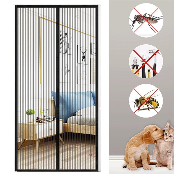 Moustiquaire Porte Fenetre Magnétique 235x195cm Rideau